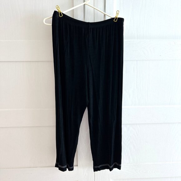 Slinky Brand Pants - Slinky Brand Womens Pants Pull On Black M Cropped Wrinkle Resistant Travel USA‎